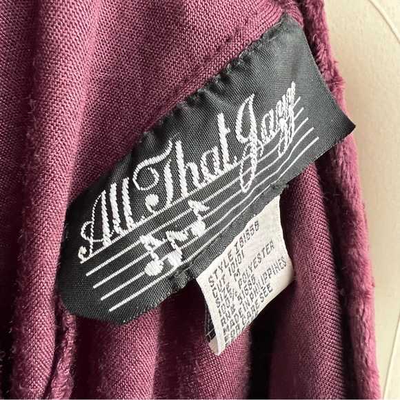 90s All That Jazz Whimsigoth Purple Crushed Velvet Dress - Picture 9 of 10